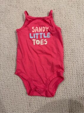 Carters Sandy Little Toes onesie size 18 months